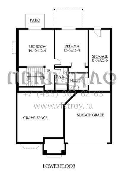 Проект двухэтажного дома с гаражом на три и более машин в скандинавском стиле S5-299 (341-00201)