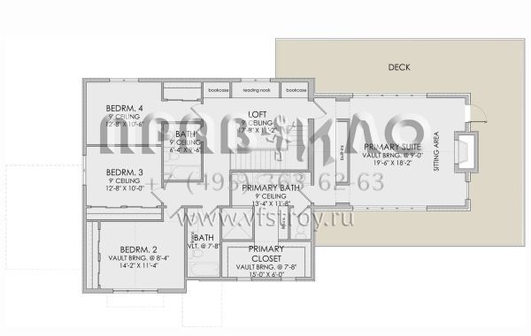 Проект двухэтажного дома с гаражом на две машины в английском стиле S5-305 (6422-00022)