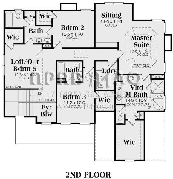 Проект двухэтажного дома с гаражом на две машины в американском стиле S5-272 (009-00209)