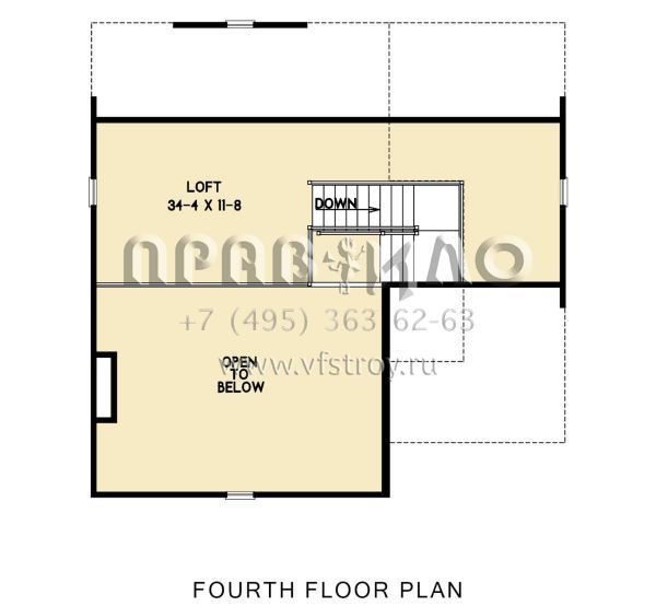 Проект трехэтажного дома с гаражом на две машины в стиле Ранчо S5-228 (4351-00052)