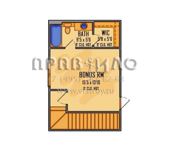 Проект одноэтажного дома с гаражом на три и более машин в английском стиле S5-300 (5995-00016)