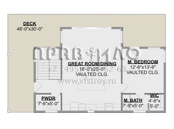 Проект одноэтажного дома без гаража в современном стиле S5-157 (1462-00041)