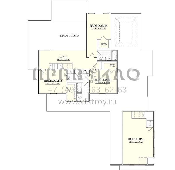 Проект двухэтажного дома с гаражом на две машины в современном стиле S5-355 (6939-00022)
