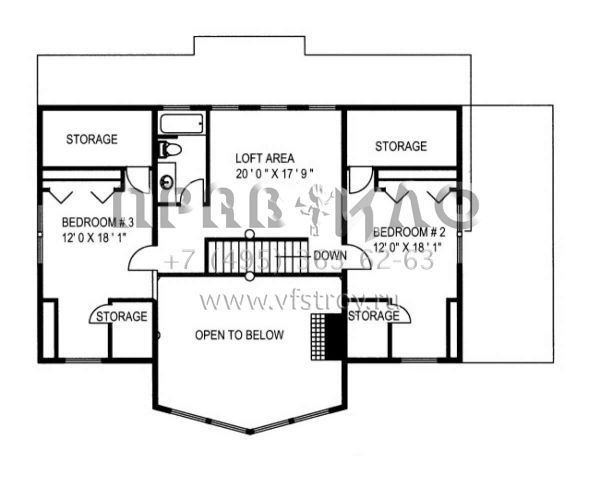 Проект двухэтажного дома без гаража в скандинавском стиле S5-345 (039-00523)