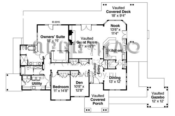 Проект одноэтажного дома с гаражом на две машины в скандинавском стиле S5-227 (035-00695)