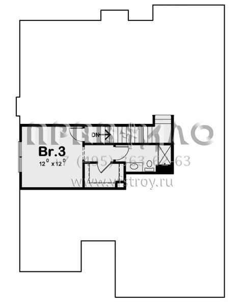Проект двухэтажного дома с гаражом на две машины в современном стиле S5-176 (402-01613)