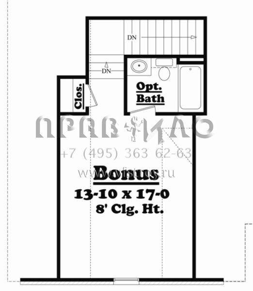 Проект одноэтажного дома с гаражом на две машины в стиле Ранчо S5-177 (041-00044)