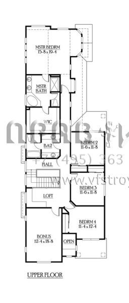 Проект двухэтажного дома с гаражом на три и более машин в скандинавском стиле S5-280 (341-00096)