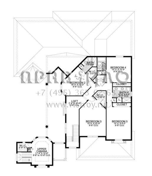 Проект двухэтажного дома с гаражом на три и более машин в современном стиле S5-529 (168-00075)