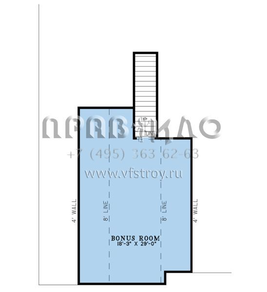 Проект дома на склоне с цокольным этажом и гаражом на три машины S5-280 (8318-00326)