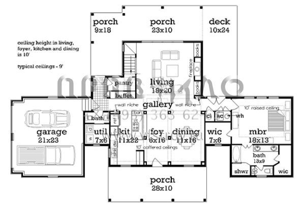 Проект двухэтажного дома с гаражом на две машины в современном стиле S5-200 (048-00251)