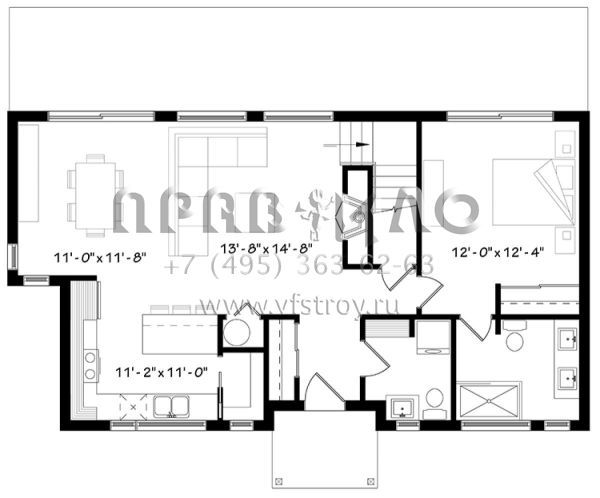 Проект двухэтажного дома без гаража в современном стиле S5-147 (034-01124)