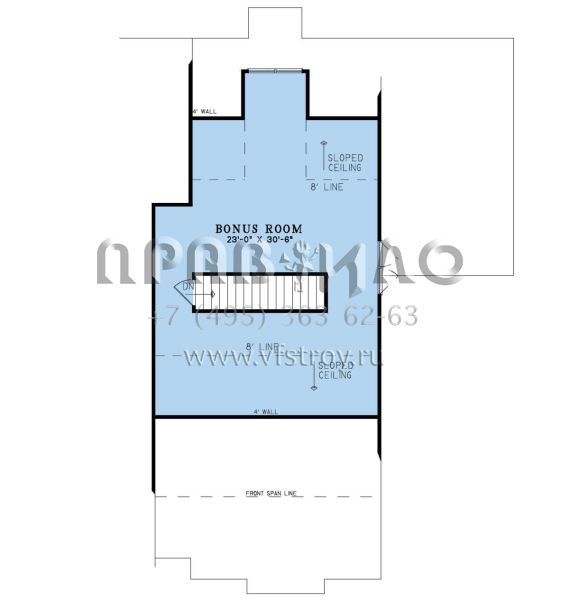 Проект одноэтажного дома с гаражом на три и более машин в современном стиле S5-249 (8318-00351)