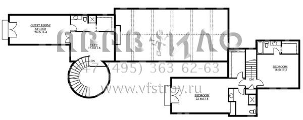 Проект двухэтажного дома с гаражом на три и более машин в современном стиле S5-699 (5631-00020)