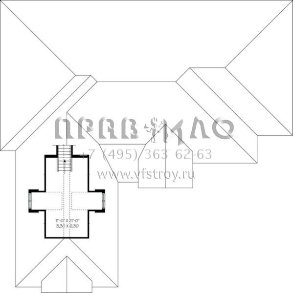 Проект одноэтажного дома с гаражом на две машины в современном стиле S5-231 (034-00208)