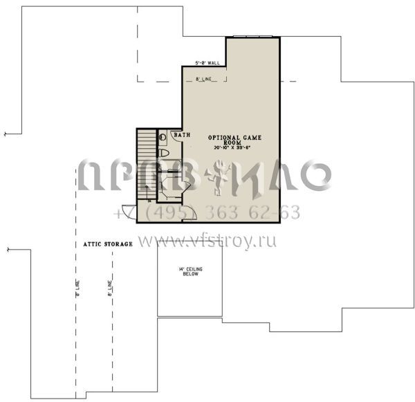 Проект одноэтажного дома с гаражом на три и более машин в английском стиле S5-379 (110-00989)