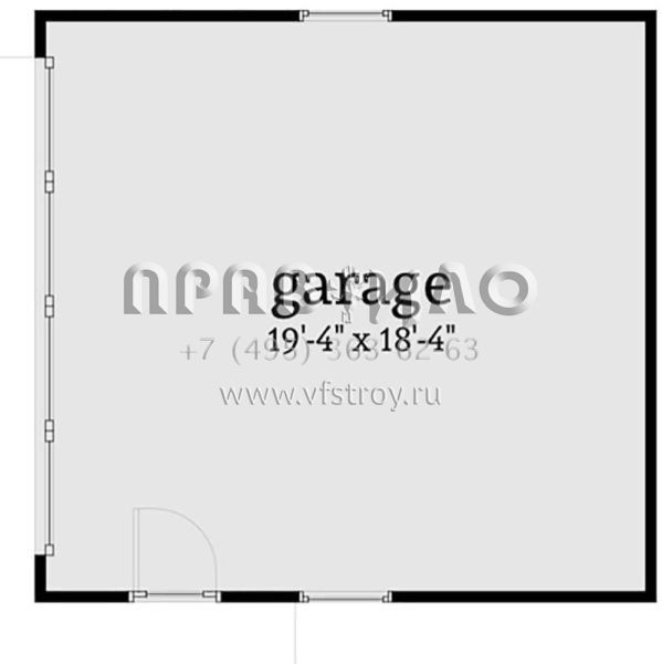 Проект двухэтажного дома с гаражом на две машины в американском стиле S5-147 (028-00154)