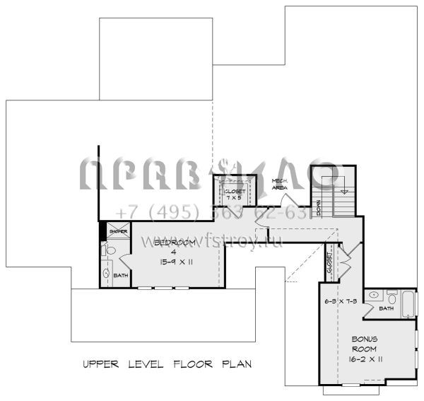 Проект двухэтажного дома с гаражом на две машины в современном стиле S5-261 (6082-00213)