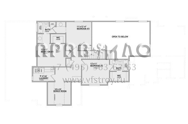 Проект двухэтажного дома с гаражом на три и более машин в американском стиле S5-238 (8768-00109)