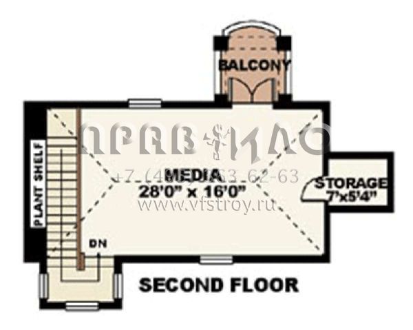 Проект двухэтажного дома с гаражом на три и более машин в современном стиле S5-543 (1018-00177)