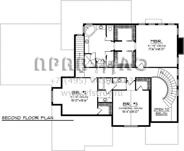 Проект двухэтажного дома с гаражом на три и более машин в скандинавском стиле S5-336 (1020-00216)