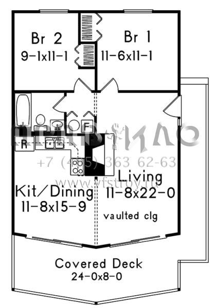 Проект одноэтажного дома без гаража в современном стиле S5-74 (5633-00321)