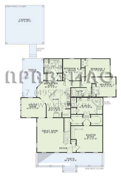 Проект двухэтажного дома с гаражом на две машины в классическом стиле S5-203 (110-00236)