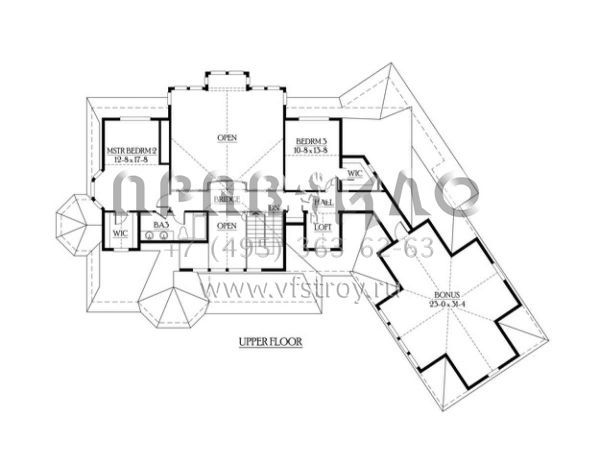 Проект двухэтажного дома с гаражом на три и более машин в современном стиле S5-460 (341-00286)