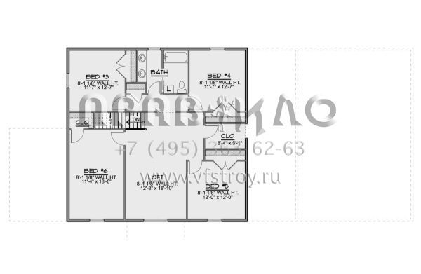 Проект двухэтажного дома с гаражом на две машины в стиле БарнХаус S5-280 (5032-00106)