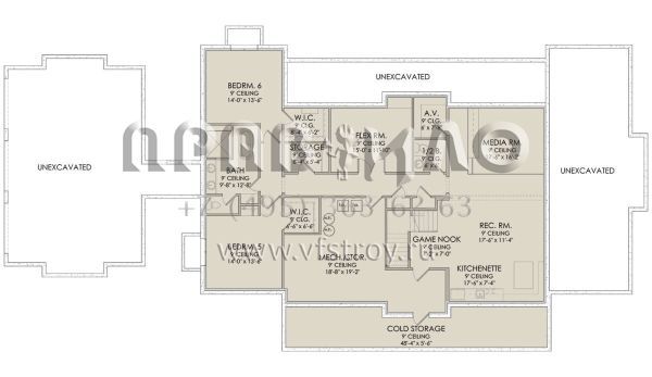 Проект двухэтажного дома с гаражом на три и более машин в современном стиле S5-452 (6422-00019)