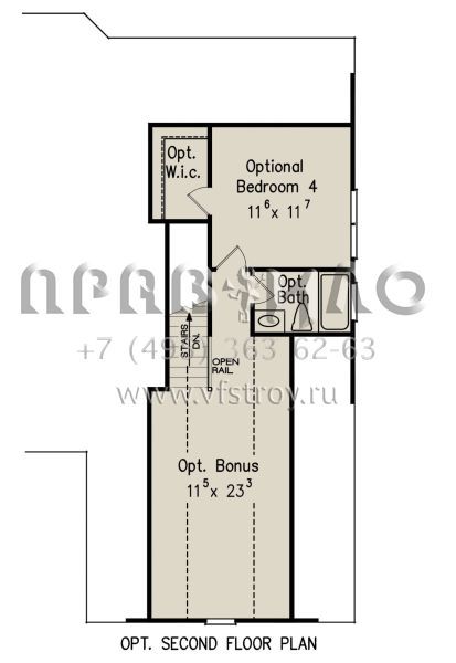Проект двухэтажного дома с гаражом на две машины в стиле Ранчо S5-180 (8594-00430)