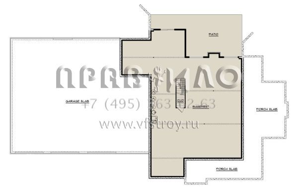 Проект двухэтажного дома с гаражом на три и более машин в стиле БарнХаус S5-316 (5032-00158)