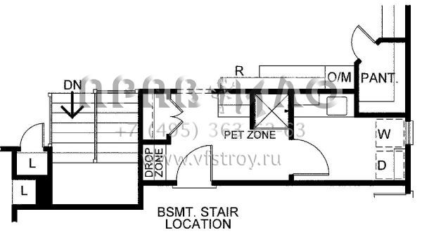 Проект одноэтажного дома с гаражом на три и более машин в английском стиле S5-213 (402-01551)