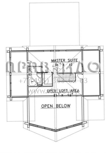Проект двухэтажного дома с гаражом на две машины в скандинавском стиле S5-210 (039-00068)