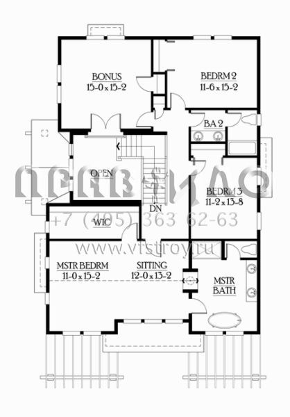 Проект двухэтажного дома с гаражом на три и более машин в скандинавском стиле S5-314 (341-00014)