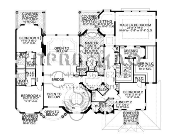 Проект двухэтажного дома с гаражом на три и более машин в современном стиле S5-620 (168-00089)