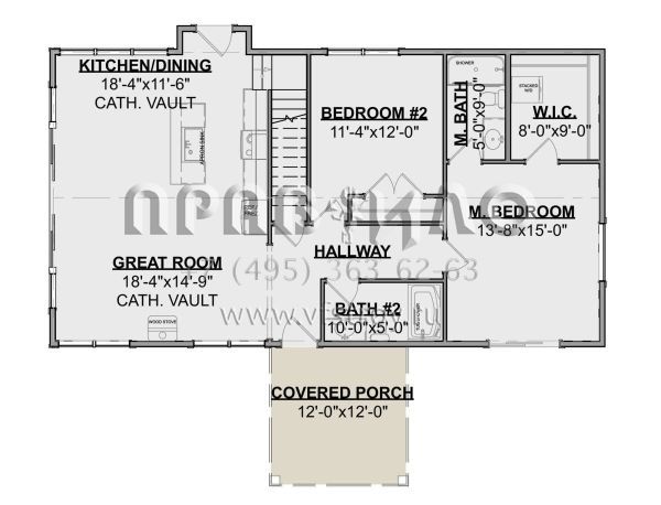 Проект двухэтажного дома без гаража в современном стиле S5-150 (1462-00101)