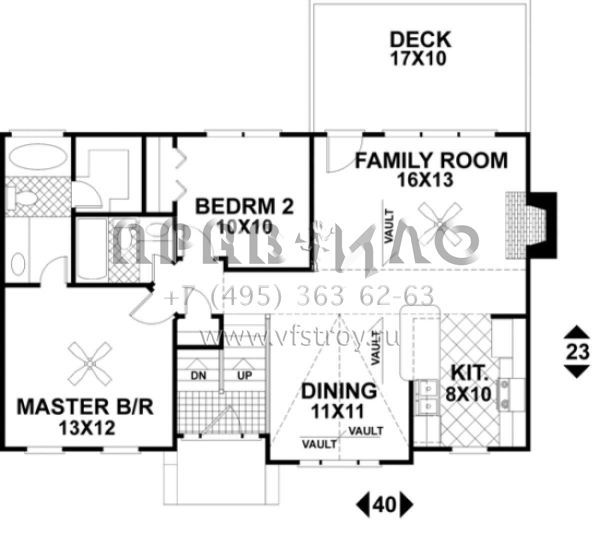 Проект двухэтажного дома с гаражом на две машины в американском стиле S5-93 (036-00003)
