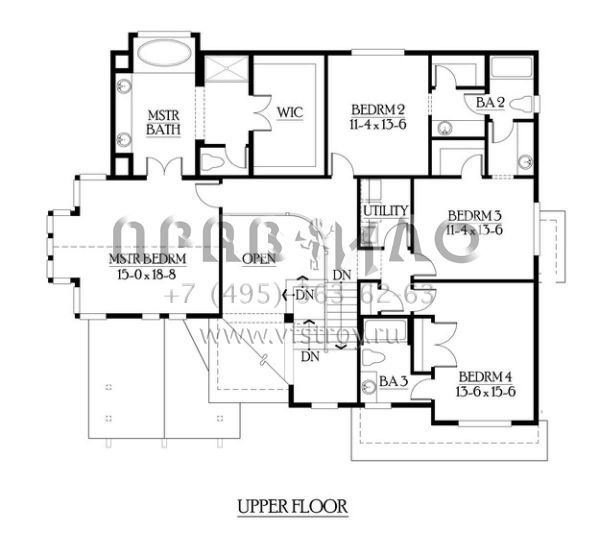 Проект двухэтажного дома с гаражом на три и более машин в скандинавском стиле S5-370 (341-00161)