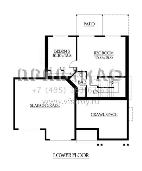 Проект двухэтажного дома с гаражом на две машины в стиле Шале S5-245 (341-00193)