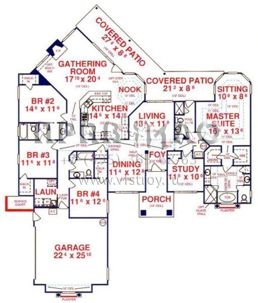 Проект одноэтажного дома с гаражом на две машины в современном стиле S5-263 (4766-00111)