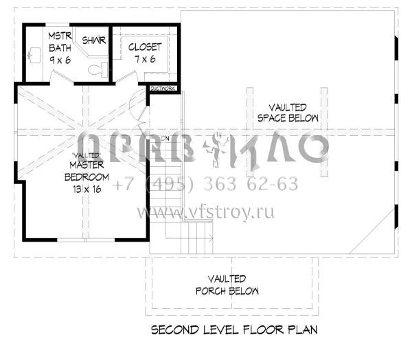 Проект двухэтажного дома без гаража в современном стиле S5-130 (940-00069)