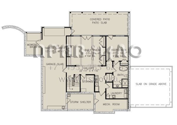 Проект двухэтажного дома с гаражом на две машины в современном стиле S5-300 (699-00353)
