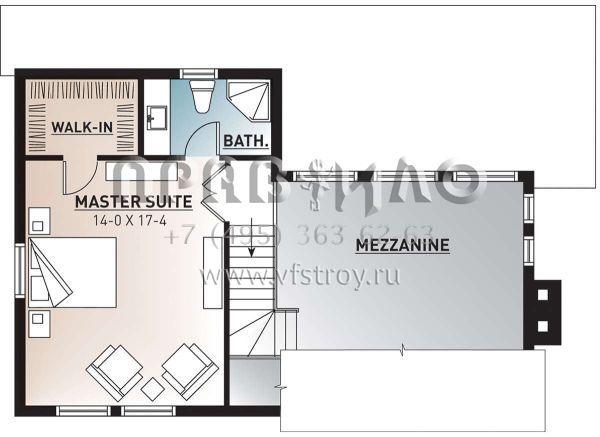 Проект двухэтажного дома без гаража в современном стиле S5-141 (034-00054)