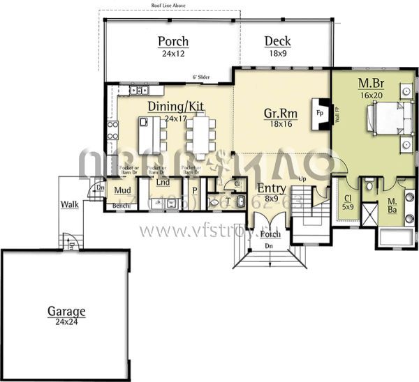 Проект двухэтажного дома с гаражом на две машины в современном стиле S5-242 (8504-00110)