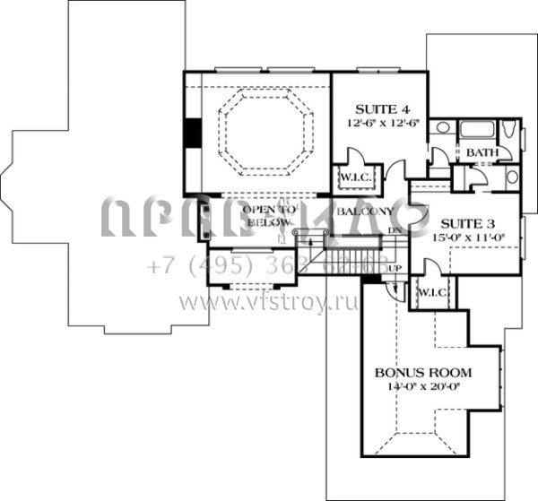 Проект двухэтажного дома с гаражом на две машины в английском стиле S5-284 (3323-00241)