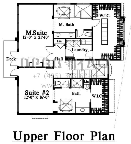 Проект трехэтажного дома с гаражом на две машины в стиле Ранчо S5-309 (4771-00014)