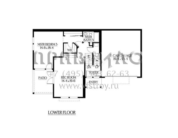 Проект трехэтажного дома с гаражом на две машины в прибрежном стиле S5-311 (341-00192)