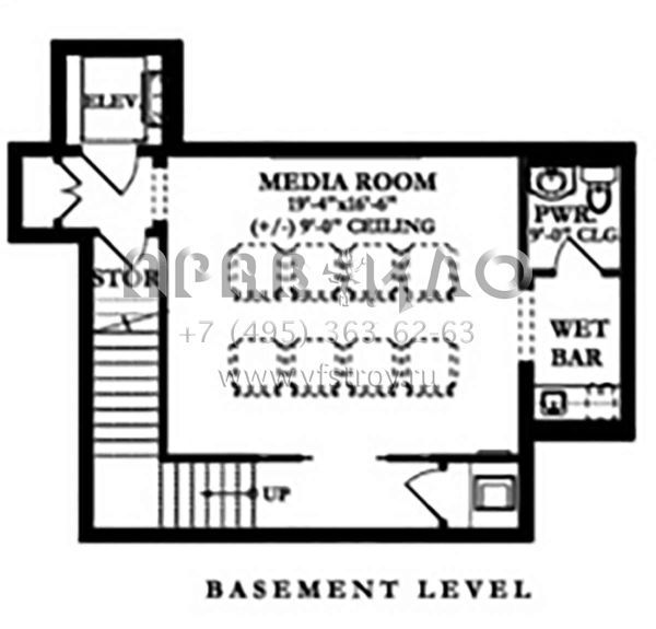 Проект трехэтажного дома с гаражом на две машины в английском стиле S5-452 (3978-00063)