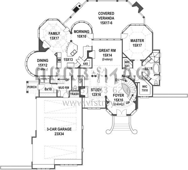 Проект двухэтажного дома с гаражом на три и более машин в современном стиле S5-314 (4195-00024)